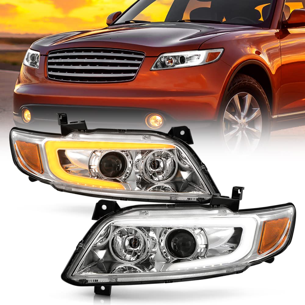 Amazon.com: ACANII - 適用於2003-2008 FX35 FX45 LED DRL 管開關轉向